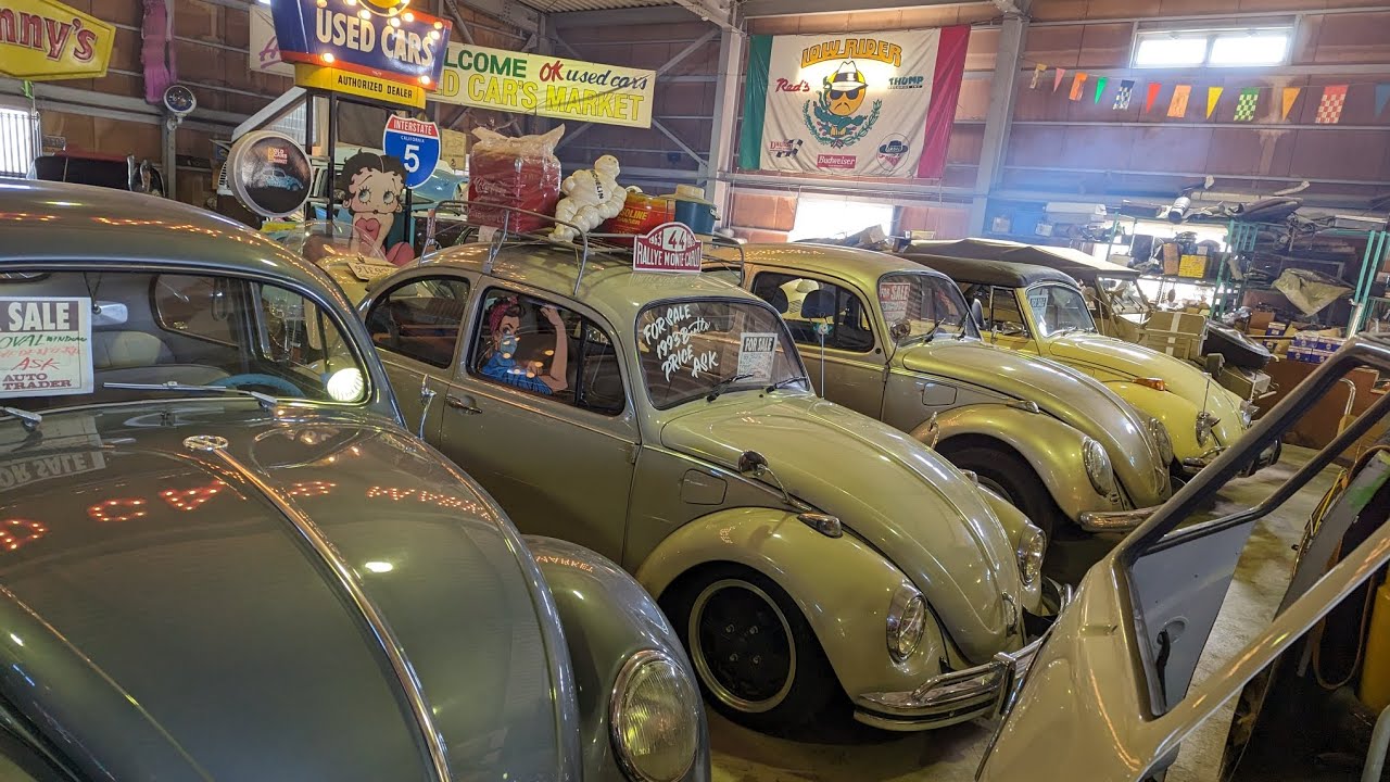 Old car's market in Japan is packed with American cars,Old vw's and tons of memorabilia