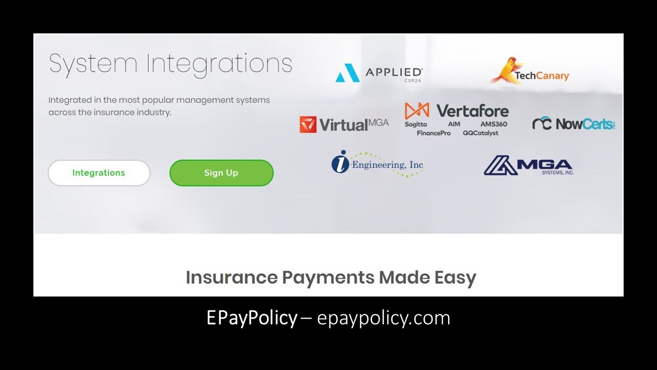 EPayPolicy Video Podcast Interview with Dr. Billy R. Williams of the Fix MY Insurance Agency Podcast