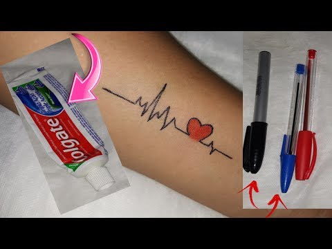 Vídeo: Como Fazer Uma Tatuagem Com Uma Caneta