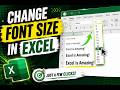 Must-Know Excel Font Size Tips for Beginners &amp; Pros #excelforbeginners