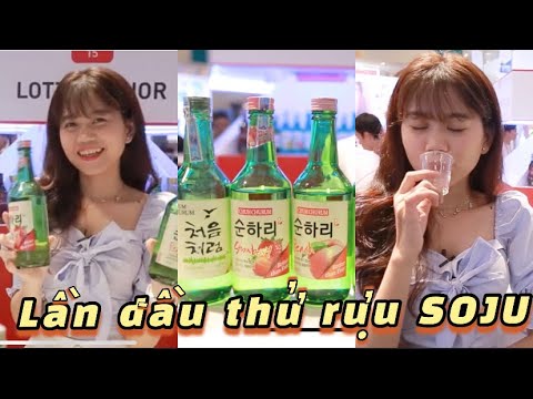 Giá Rượu Soju Ở Việt Nam - K- FOOD FAIR // THỬ RỰU SOJU HÀN QUỐC | Anna Quyên