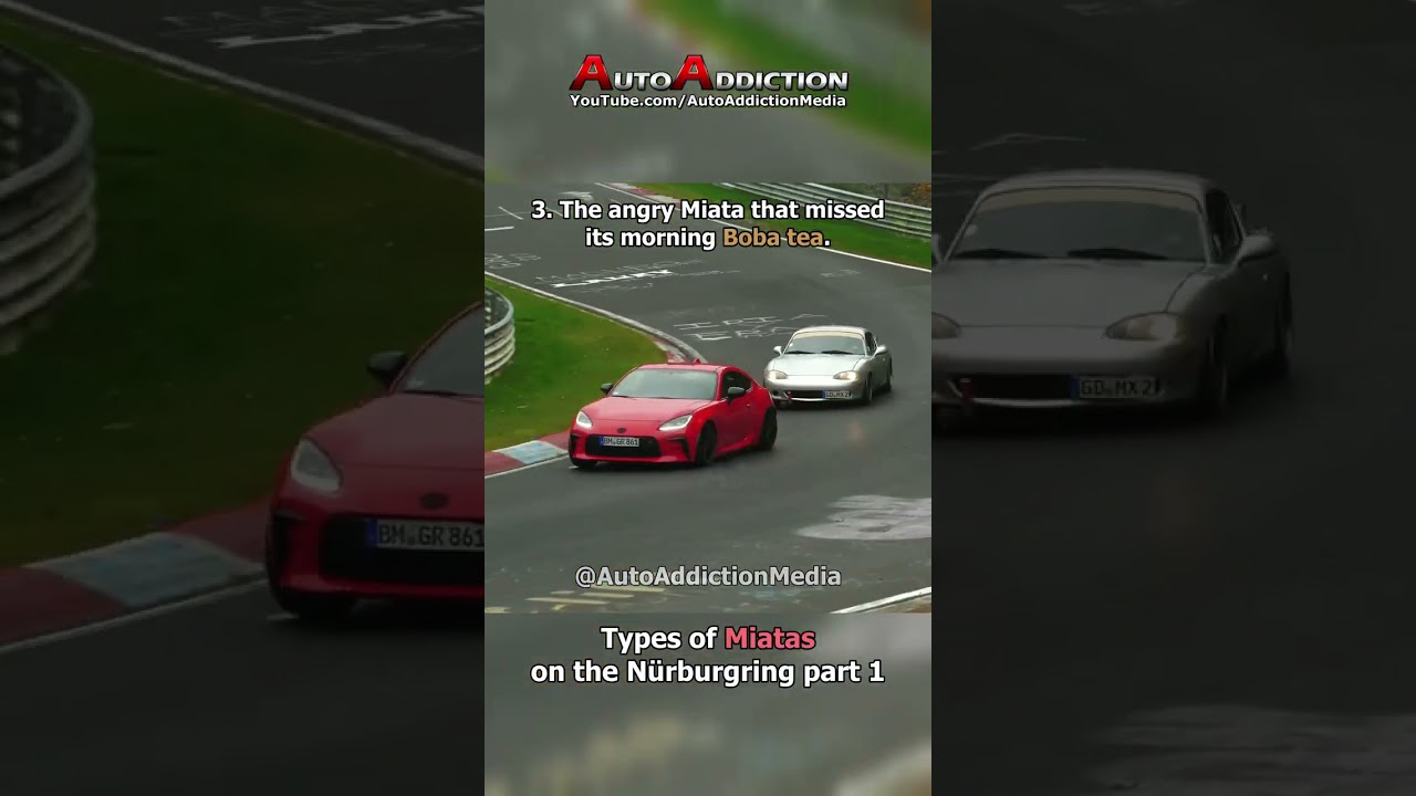 Mazda Miata Squad Taking Over the Nürburgring!🚗😂 #shorts #nurburgring