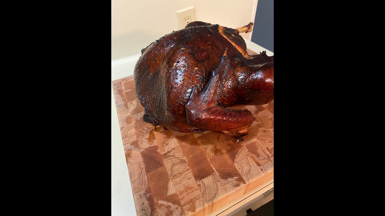 Smoked Cajun Whole Turkey on Chargriller Akorn Setting Up Grill for