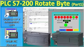 PLC S7-200 ROTATE BYTE FULL TUTORIAL (Part1)
