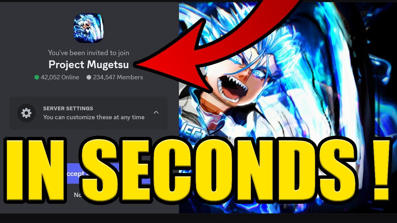 HOW to JOIN PROJECT MUGETSU DISCORD SERVER ✅PC & MOBILE✅