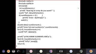 Runtime Initialization of Array By Dr.E.Raju