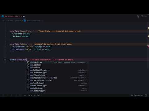[S3/L02] Zustand: Gestor de estado para React - Crear un segundo store
