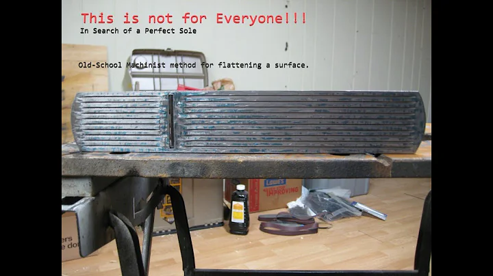 Old School Machinist Technique for Getting a Perfectly Flat Plane Sole