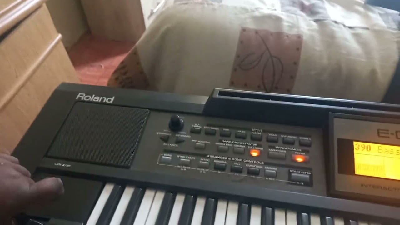 How to set itende in roland e09