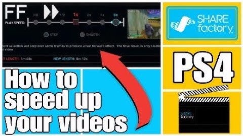 How to SPEED UP CLIPS using TIME BENDER in sharefactory PS4 2020 (Free and Easy)