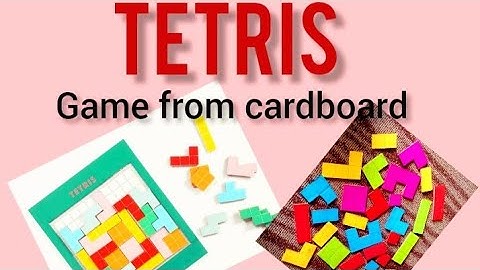 DIY Cardboard Tetris Game/Logic Game For Kids