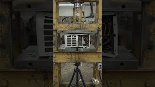 Hydraulic Press vs AC 😱❄️ | Extreme Crushing Test #shorts