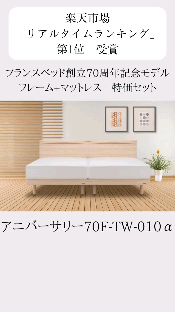 楽天 1位受賞】フレーム+マットレス特価セットご紹介 フランスベッド