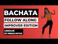 Bachata footwork follow along improver  level  dance with rasa