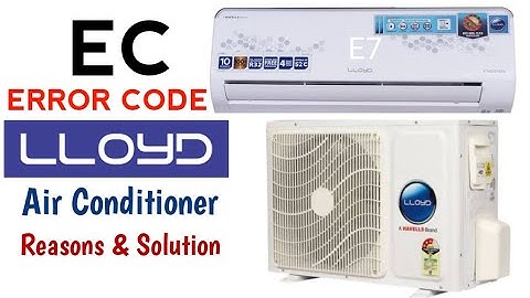 EC error code in lloyd AC | EC error code on air conditioner | Aircon error code EC