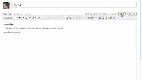User Profile Plugin - profile macro