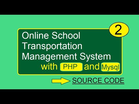 School Transport Management System in php and mysql Part 2 Source Code | School Bus Booking System