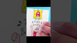 Satisfying Magic Trick with SpongeBob SquarePants 🔥🔥🔥 3 Funny paper craft #shorts