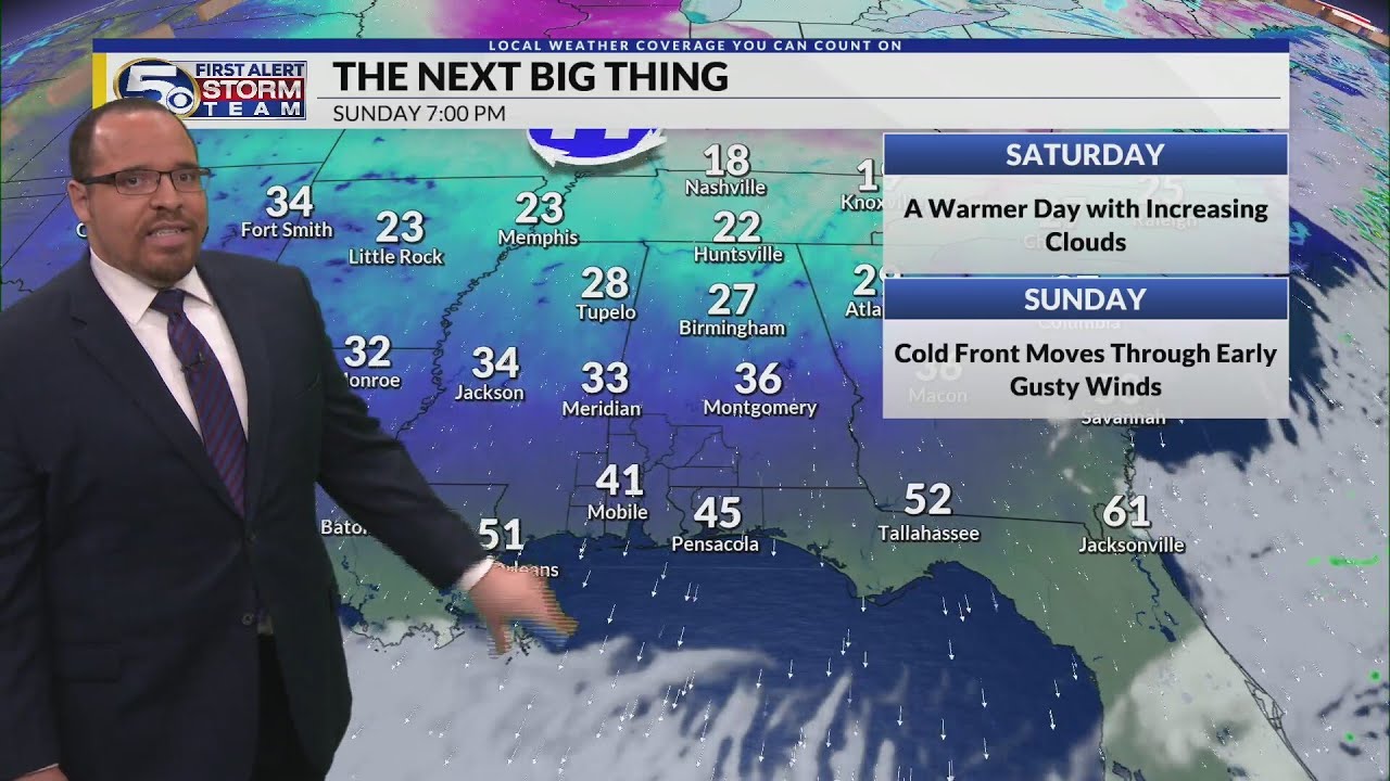 FORECAST | Warm Saturday, Much Colder Early Next Week - YouTube