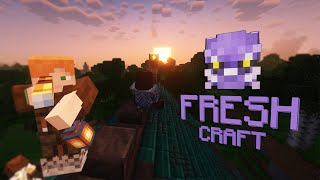 🟣Выживаем на сборке майнкрафт FreshCraft / Стрим #1