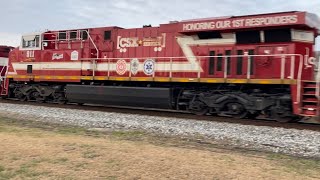 CSX Heritage Unit .. Honoring 1st Responders Engine # 911.