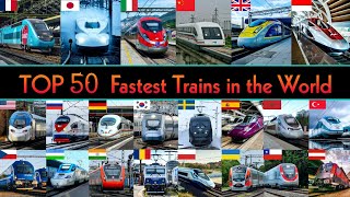 TOP 50 FASTEST TRAINS IN THE WORLD 2026 || World's Fastest Train screenshot 1