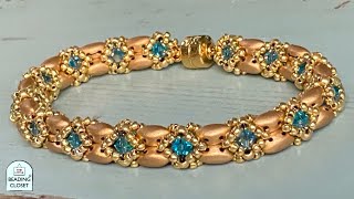 Tubular netted rope for Beaded Bracelet or necklace: THE TRIPLE TREASURE beading tutorial