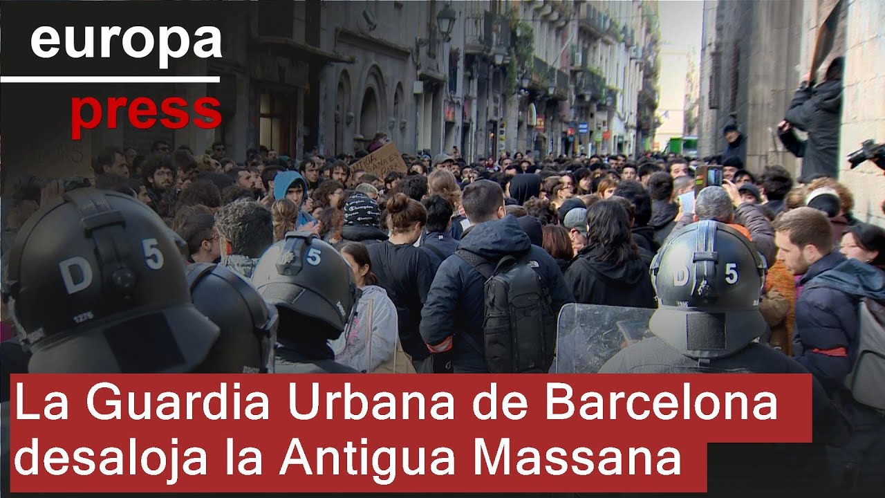 La Guardia Urbana de Barcelona desaloja la Antigua Massana