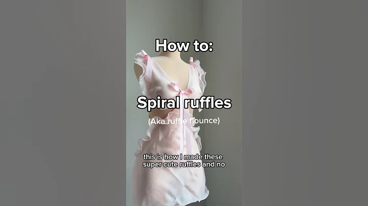 60 second tutorial: Spiral Ruffles!