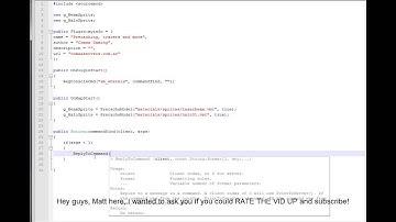 SourceMod Coding Tutorial - 13 - Tracers, Precache, SDK Tools Graphic & more