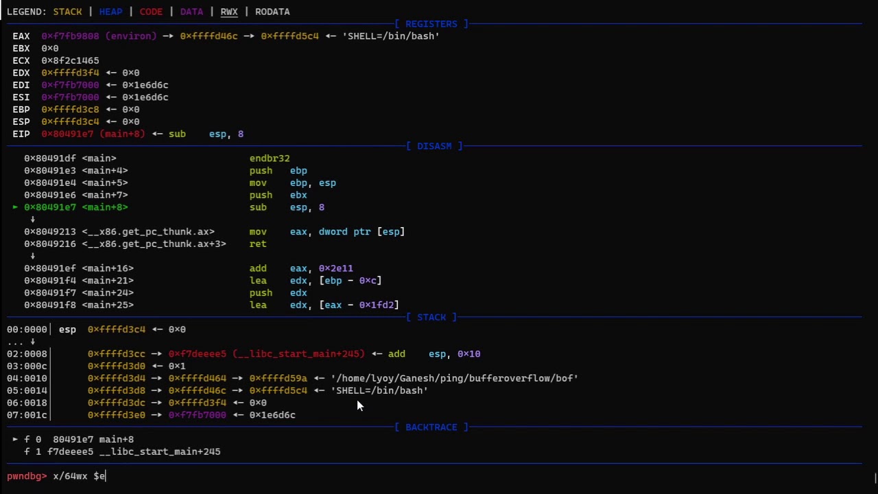 Ping 2020 #48 - Pwning: Stack Buffer Overflow - YouTube