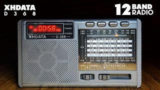 XHDATA D-368 AM / FM / SW RADIO | 12 Band Shortwave Radio | Portable Radio