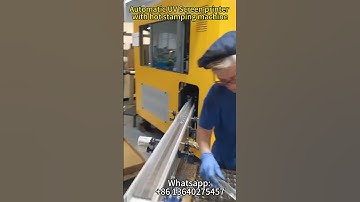 Automatic UV Screen printer with hot stamping machine/ UV perfume bottle screen printing machine