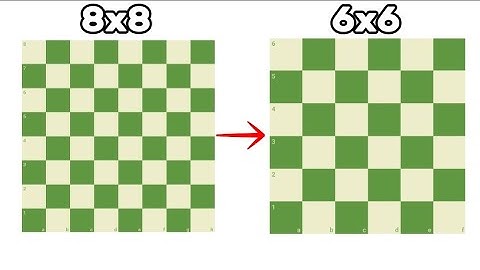 What Happens If We Make The 8x8 Chess Board Turn Into 6x6!