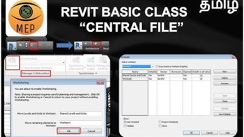 Revit Central File- Revit Basic Tutorial in Tamil