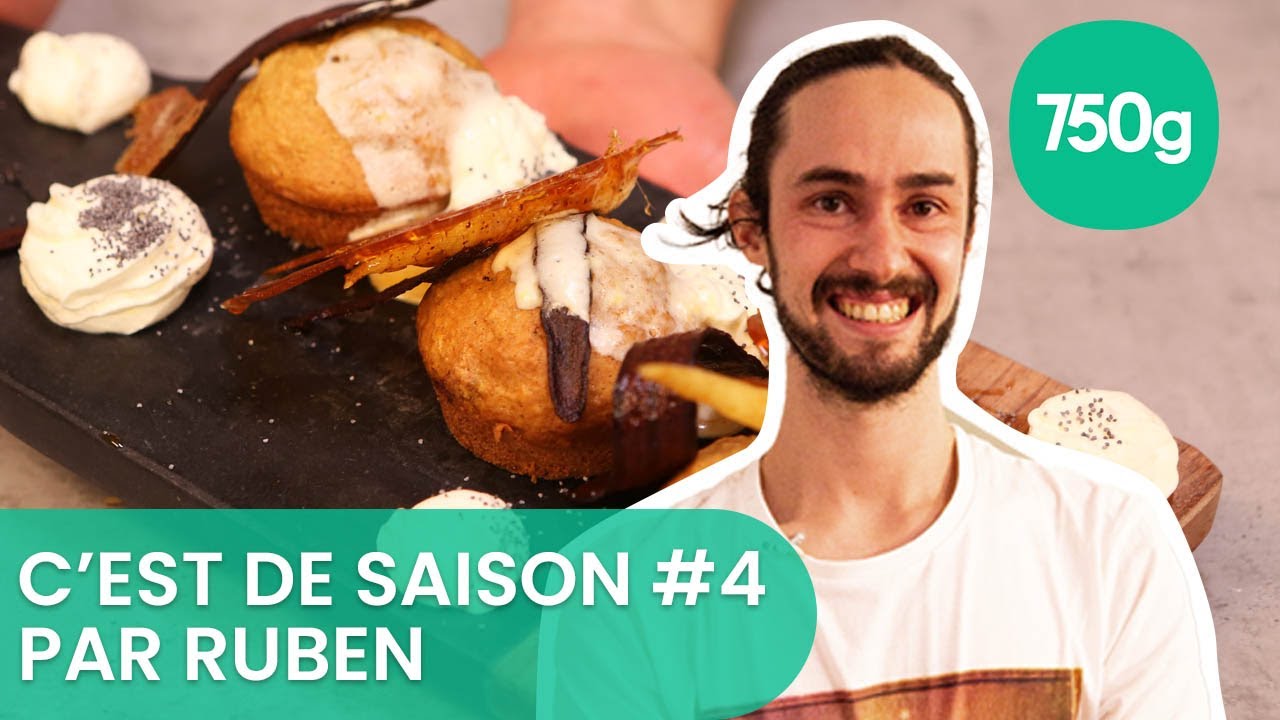 Recette du carrot cake express, nappage au citron, gingembre et pavot et gaspacho petits pois - 750g