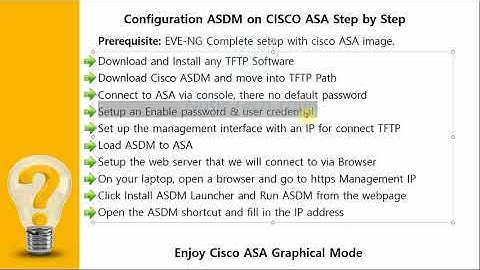 How to Install ASDM On Cisco ASA in EVE-NG | Initial Configuration of Cisco ASA for Web-based Access
