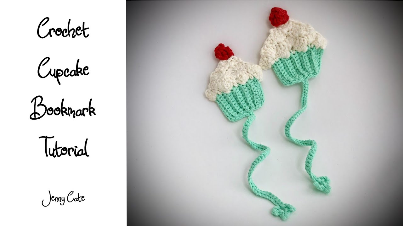 Crochet Cupcake Bookmark Tutorial - Icing-Rows 1 & 2