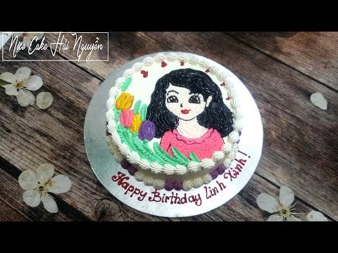 Video Bánh Sinh Nhật Vẽ Hình Chibi Chân Dung - How To Draw... - youtube