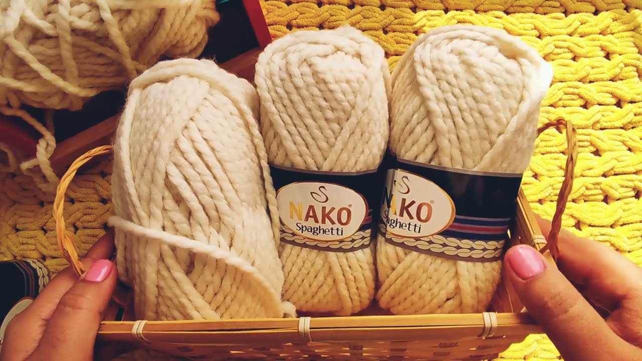 Nako Spaghetti Yarn Overview. Crochet cap and scarf  #crocheting #handmade #nako #spaghetti