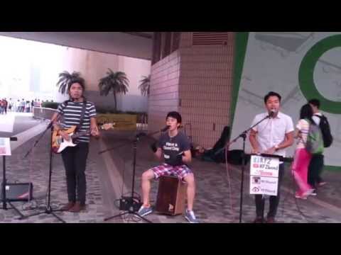 151018 "count on me(Bruno Mars)" cover by RF2Band in Tsim Sha Tsui, HK