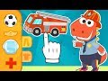 Aprende con Eddie las profesiones 🚒👮 Eddie el dinosaurio se disfraza de bombero, policía y más