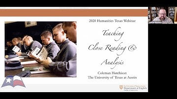 Coleman Hutchison, "Teaching Close Reading and Analysis with CRIT," (October 2020)
