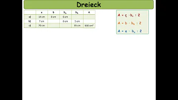 Wie kann man die fehlenden Größen eines Dreiecks berechnen?