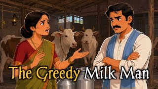 The Greedy Milk Seller | An Inspirational Moral Story in english ||