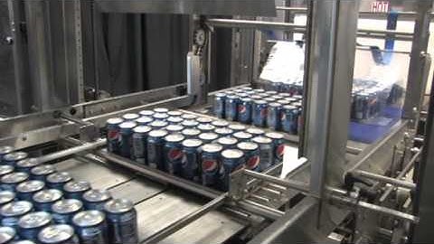 CLEARPRINT Shrink Wrapper Making Pad-Supported Shrink Multipacks of Soda Cans