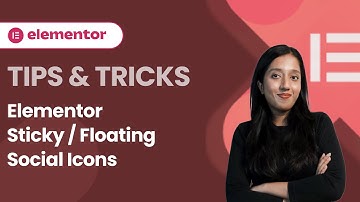 How to Create Elementor Sticky Social Icons Using WordPress Plugin