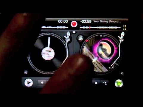 DJ Ravine DJaying with djay on iPhone