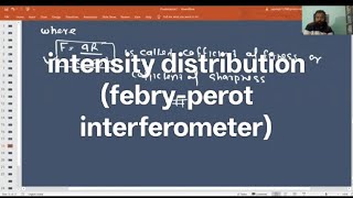 optics# intensity distribution (febry Perot interferometer) complete topic