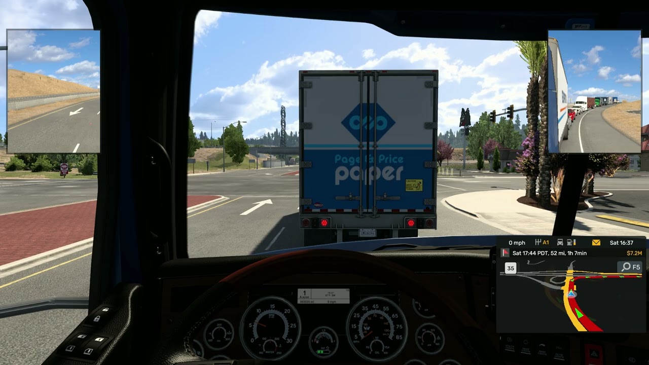 American Truck Simulator #30 Fresno-San Jose Empty Bottles (No music, chill driving)